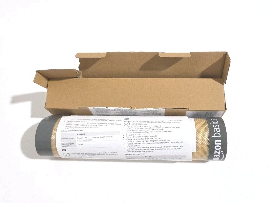 Amazon Basics Silicone Rectangular Baking Mat 2 Pack Beige/Gray