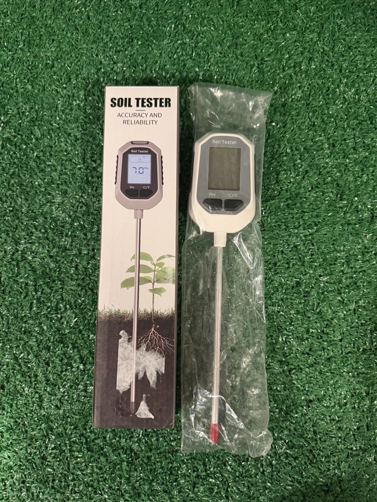 Digital Soil Tester pH Moisture Temp Light Meter Garden Plant Probe
