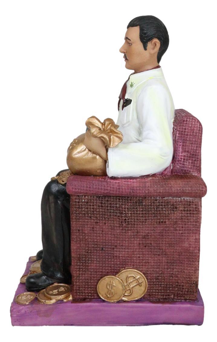 Ebros Jesus Malverde Statue Angel Of The Poor Sinaloa Figurine 6.25"Tall