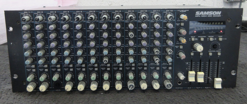 Samson MPL-1204 12 Channel Rack Mount Mic Mixer
