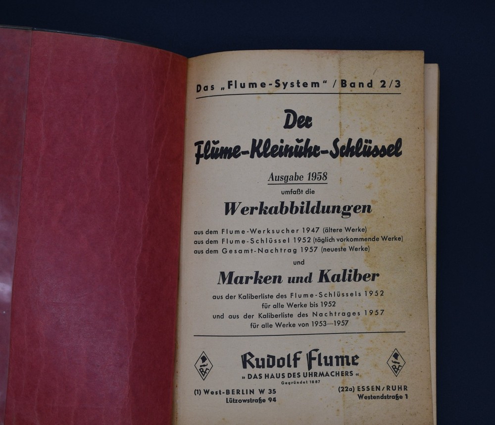 Das Flume System Catalogue 1958
