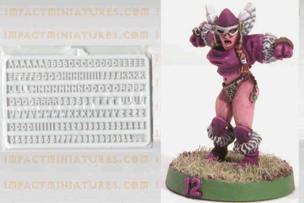 Slaters 3mm Letters & Numbers