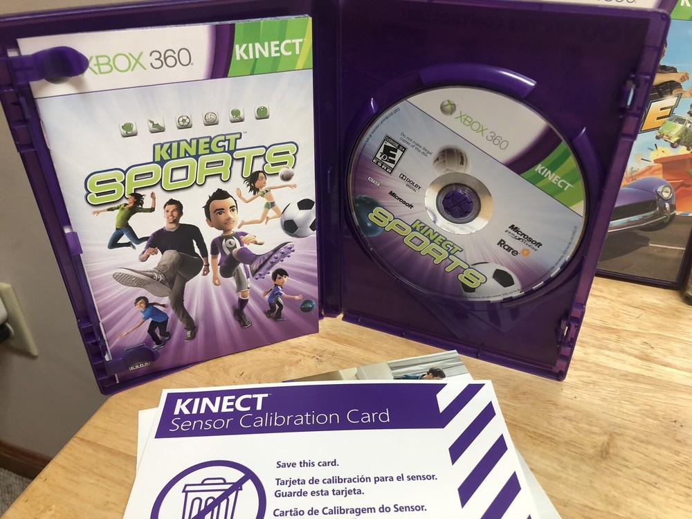 Microsoft Motion Sensing Gaming Controller For Xbox 360 Kinect Includes 3 Games