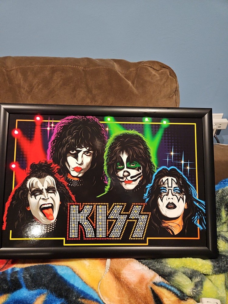 Kiss Catalog Led Lighted Artwork 2004 AUCION Signature Network Collectible