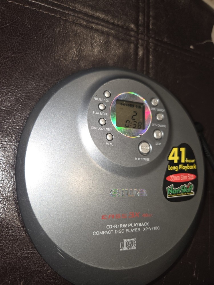 Aiwa XP-V710C EASS 3X Portable CD Player 41-Hour Tested