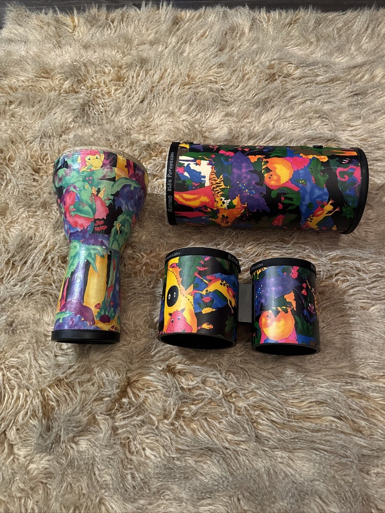 Remo Kids Percussion Rainforest Drum Set (3)