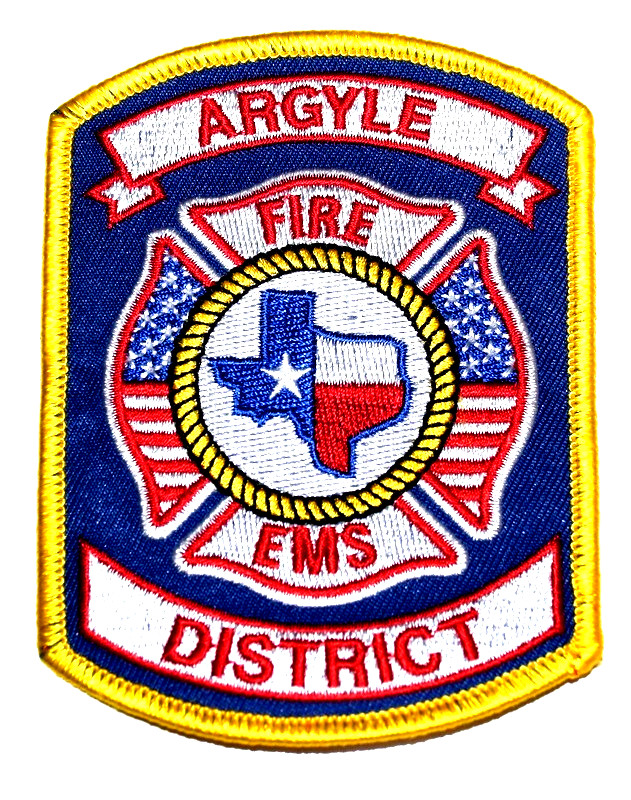 ARGYLE FIRE DISTRICT – FIRE EMS - TEXAS TX Fire Patch EMS Rescue Public Safety