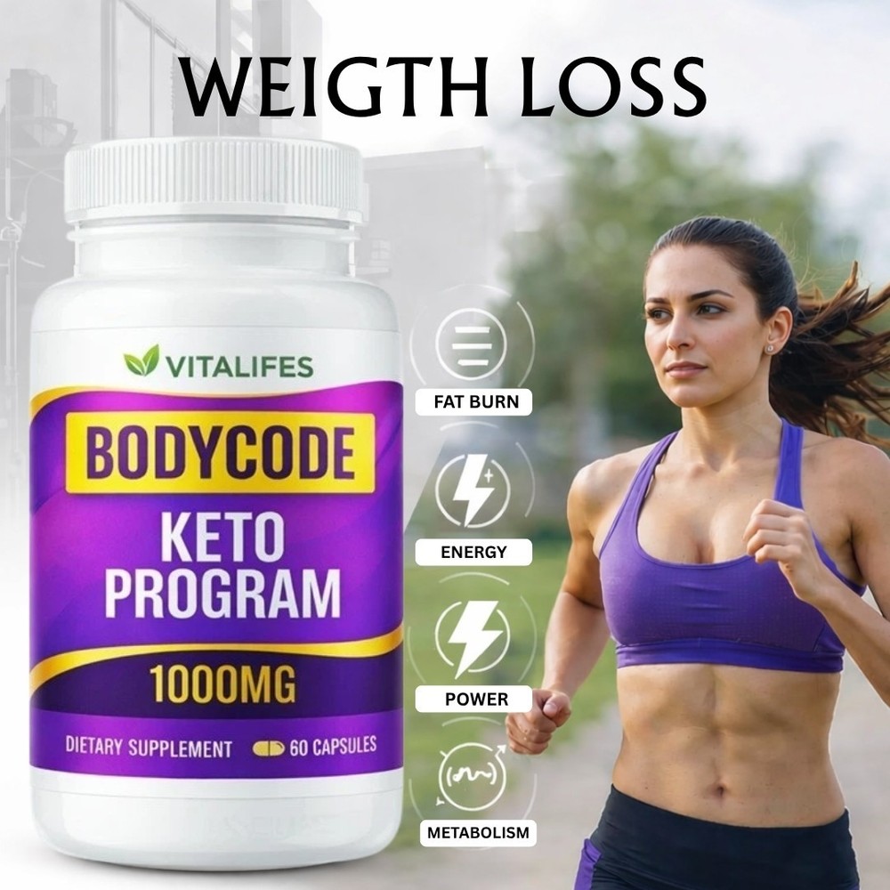 BodyCode Keto Program - Advanced Fat-Burning Formula for Weight Loss 60ct
