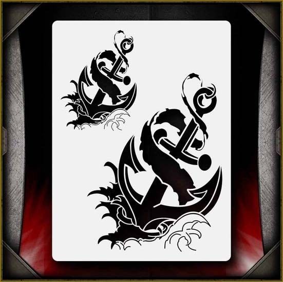 Anchors Airbrush Stencil Template Airsick