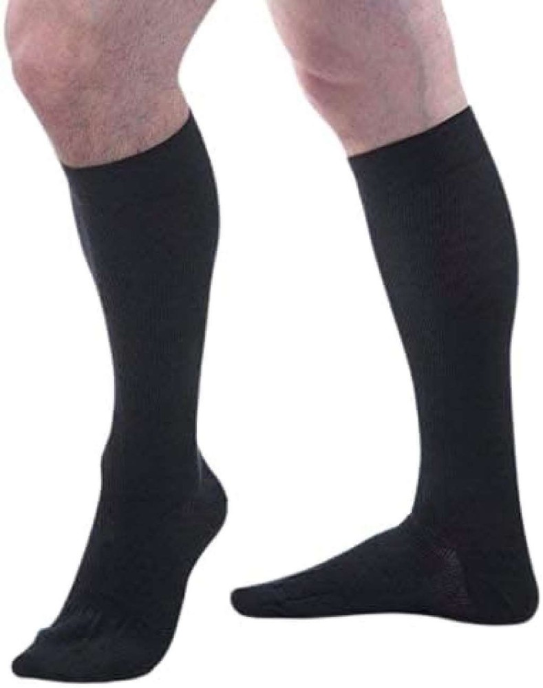 Allegro Essential Cotton Compression Socks Small (Black) 20-30mmHg
