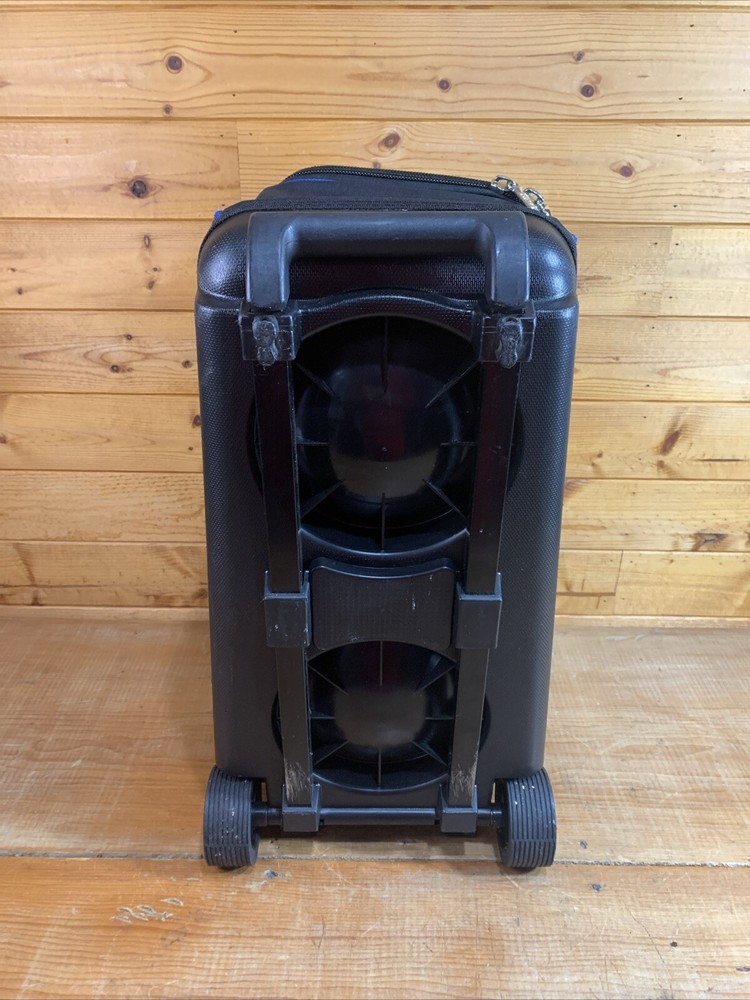 Pyramid Path 2 Ball Double Roller Bowling Bag - Black and Blue EUC