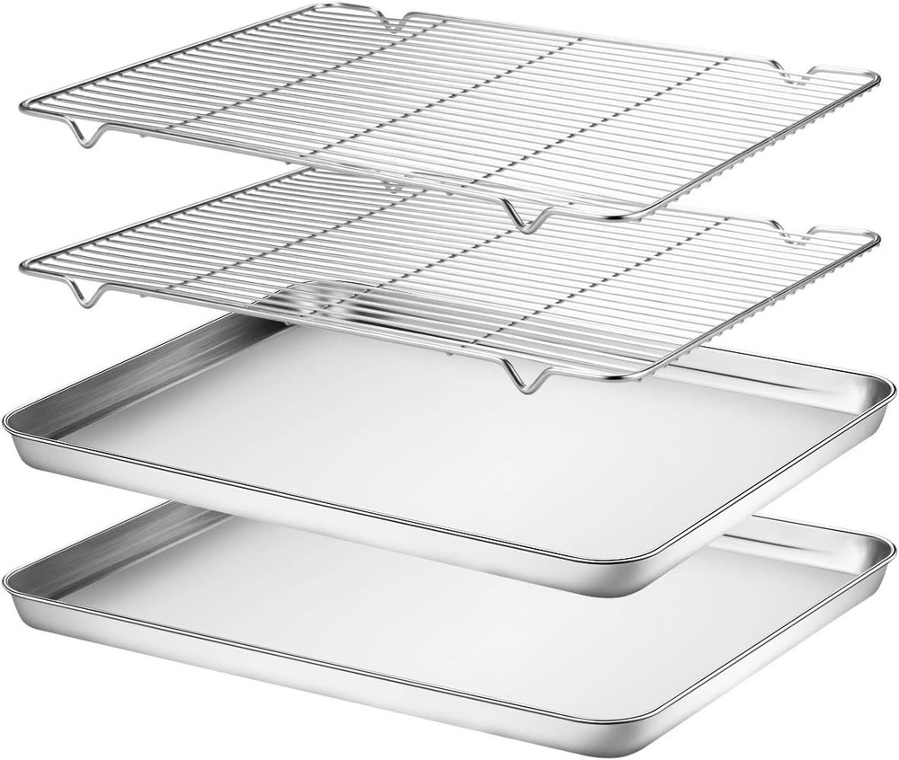 Baking Sheet & Ra Set [2 Sheets + 2 Ras], Stainl Steel