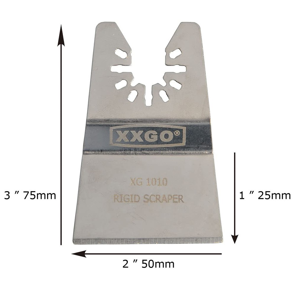 XXGO 4 Pcs Oscillating Multi Tool Scraper Blade - 4 Pcs, Silver