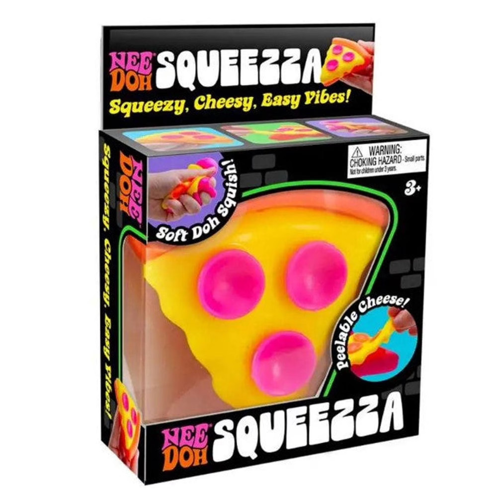 Nee Doh Squeeza Pizza Slice Squeeze Ball Soft Doh Squish Needoh 1pc