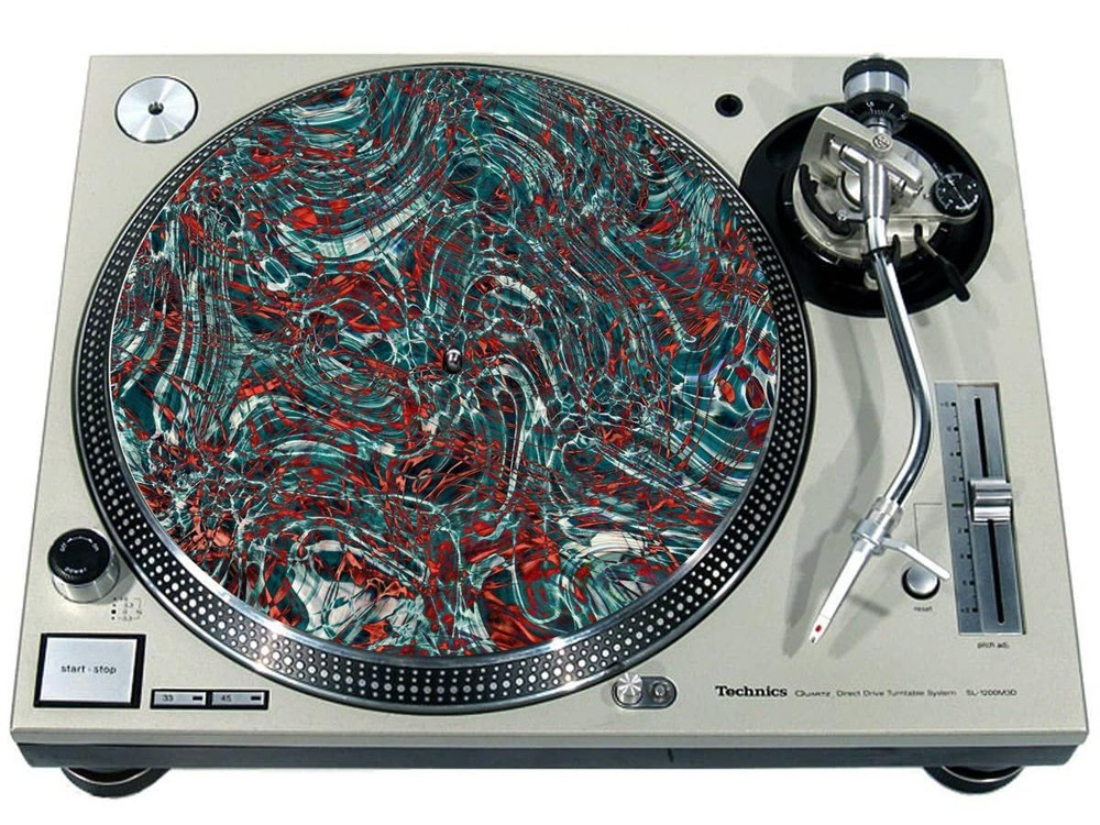 Slipmat Scratch Pad Felt for 12" Turntable Vinyl LP DJ Record Player PATTERN 5