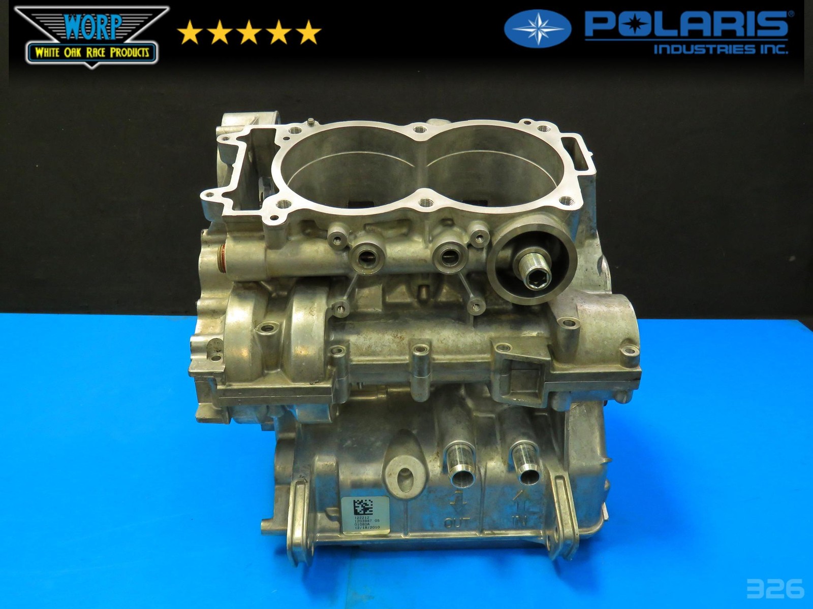 2011 POLARIS RZR XP 900 MATCHED CRANKCASE CRANK CASE SET BOTTOM END