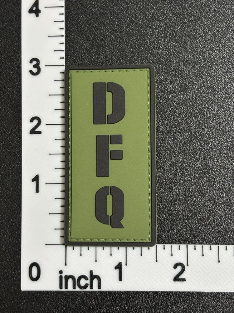 PVC Tactical Patch - DFQ Patch - Morale Don't F*cking Quit Patch - Army Ranger