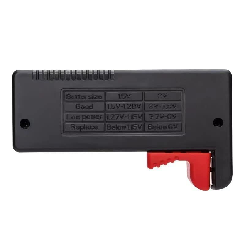 2 Pack Battery Tester, Universal Battery Checker for AA/AAA/C/D / 9V / 1.5V Butt