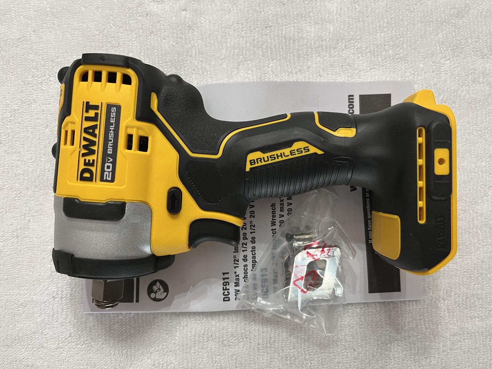 New Dewalt DCF911B 20V 20 Volt Max 1/2" Compact Brushless Impact Wrench