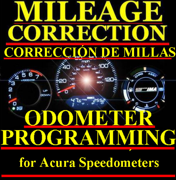ACURA Speedometer Instrument Gauge Cluster Mileage Odometer PROGRAMMING