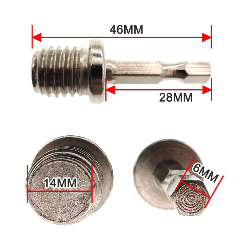 M14 Hex Shank Adapter Drill Chuck Connector Tools Polishing Disc Connect Durable