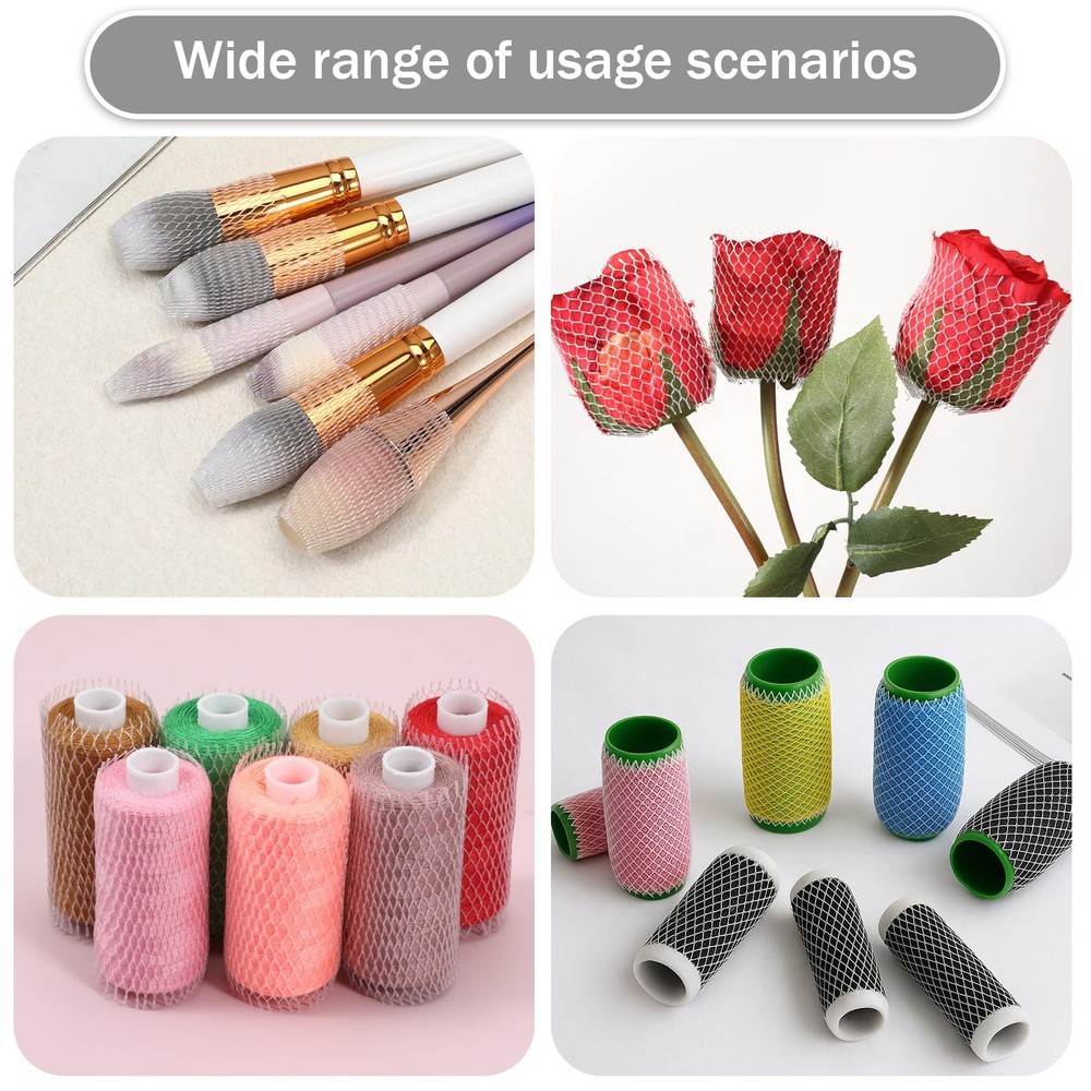 100Pcs Thread Net Spool Saver Sewing Embroidery Mesh 6x1CM Serger Cones White