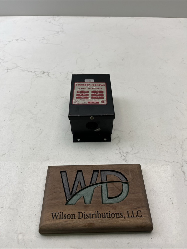 Schrader Bellow B341-001 Conrol Transfomer