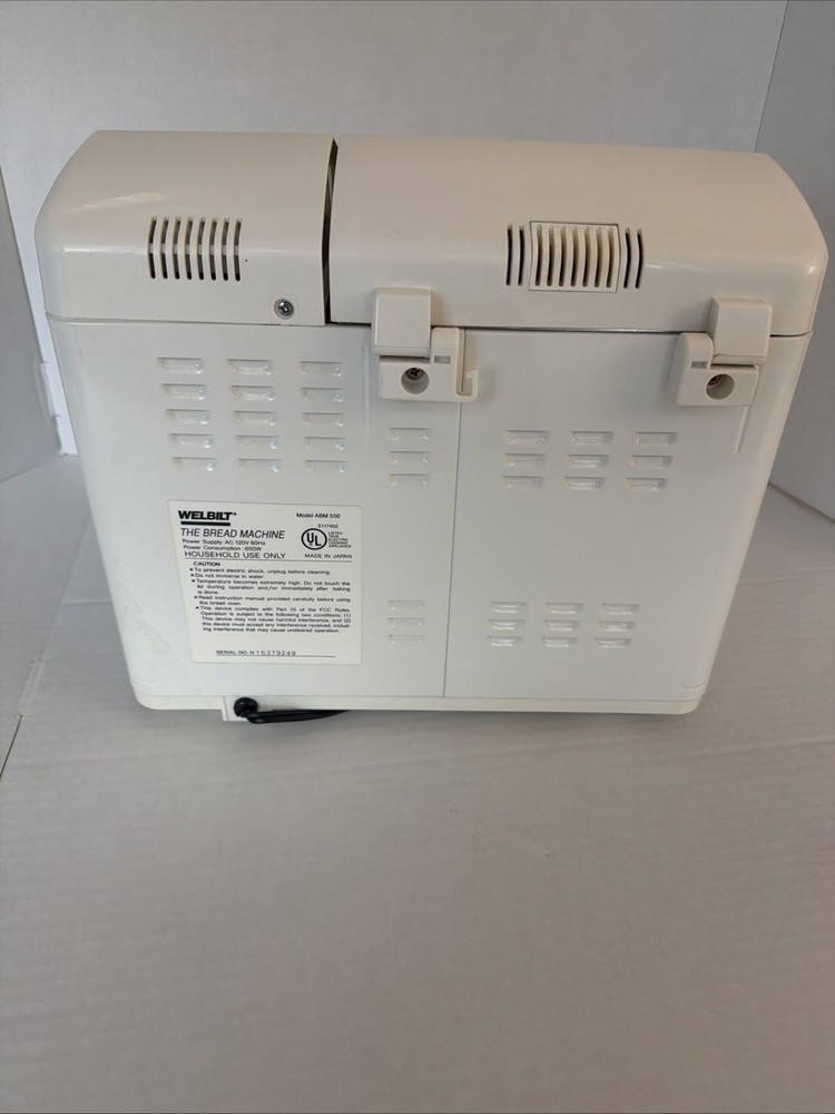 Welbilt The Bread Machine ABM550- Tested
