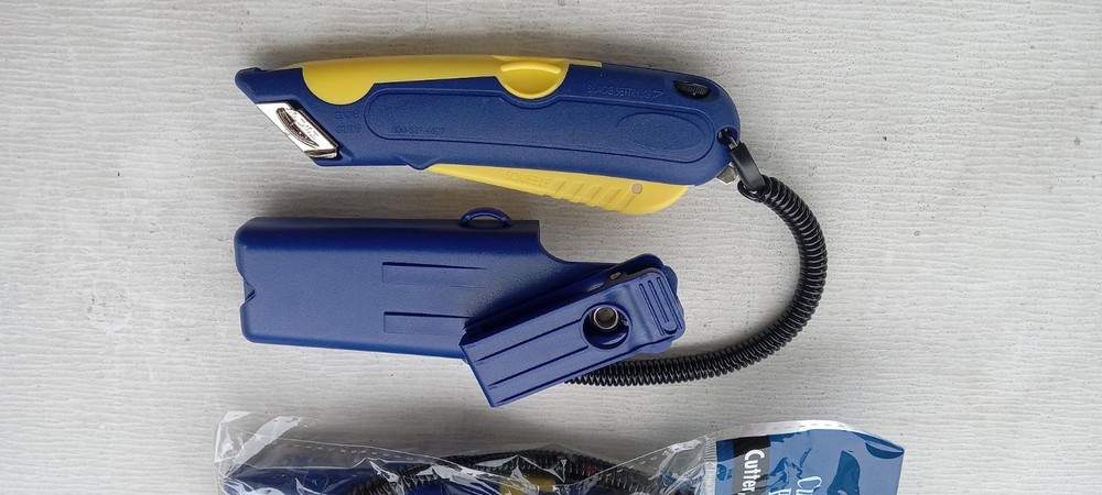 Box Cutter, Holster And Lanyard