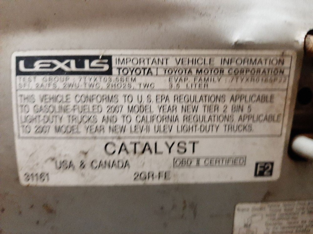 RX350 2007 Jack 1084401