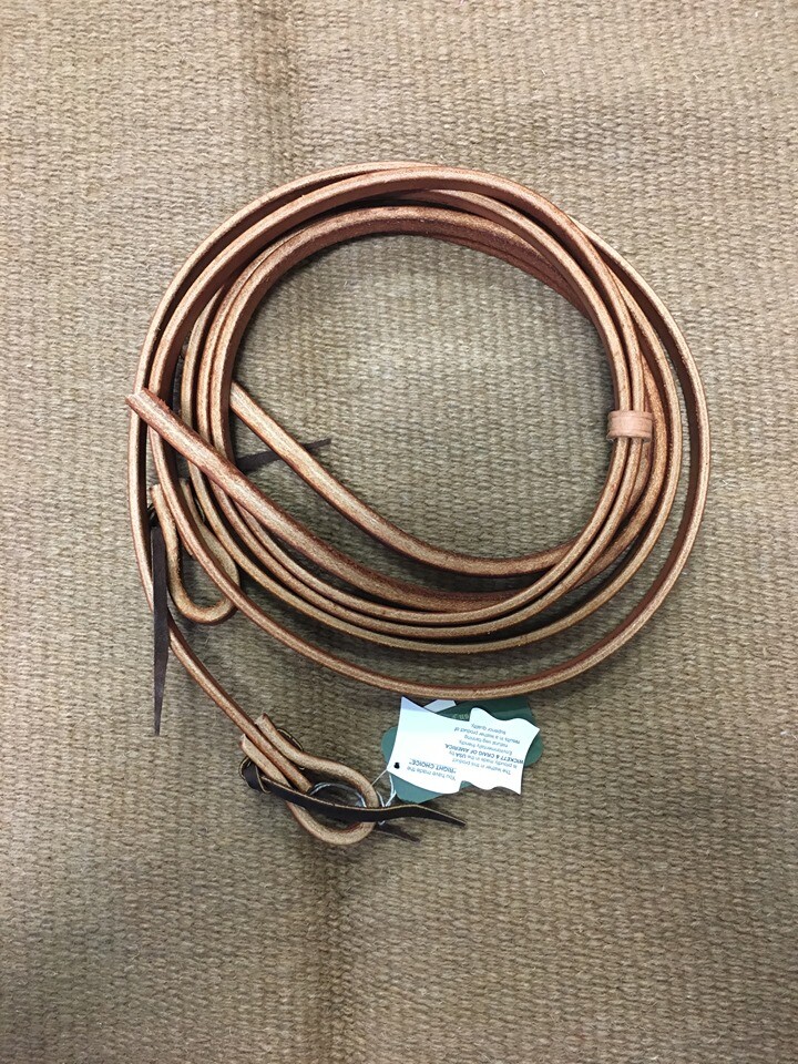 Berlin Custom Leather Split Reins With Tie Ends