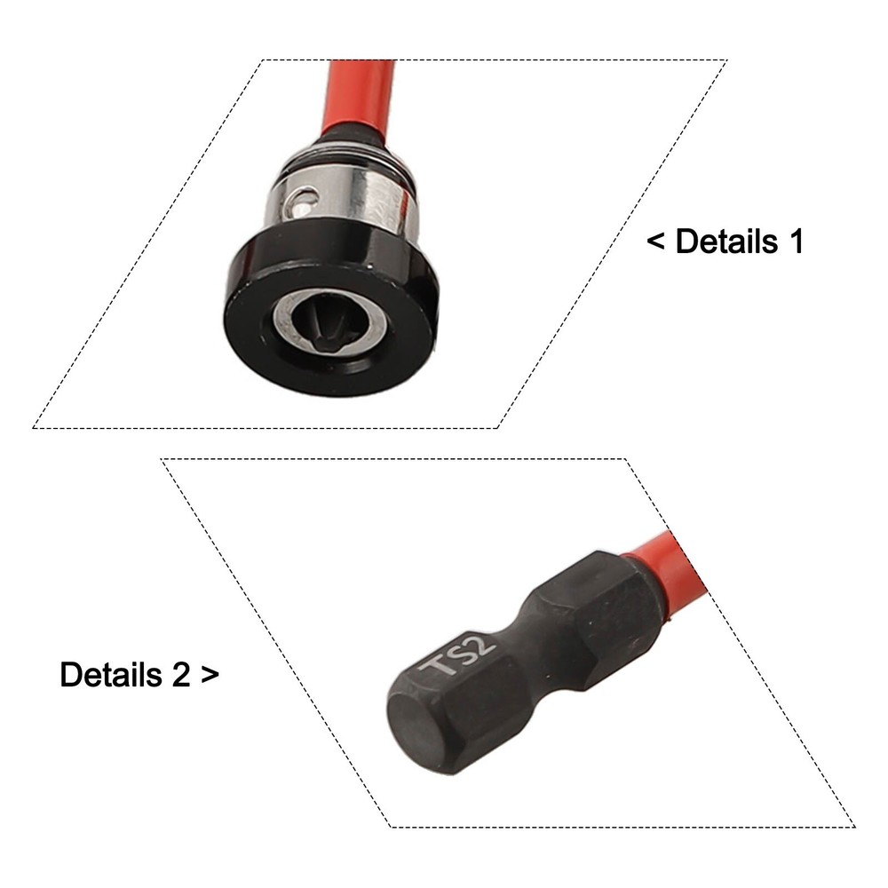 5Pcs Magnetic Plasterboard Positioning Screwdriver Bits Hand Electric Drill Bit