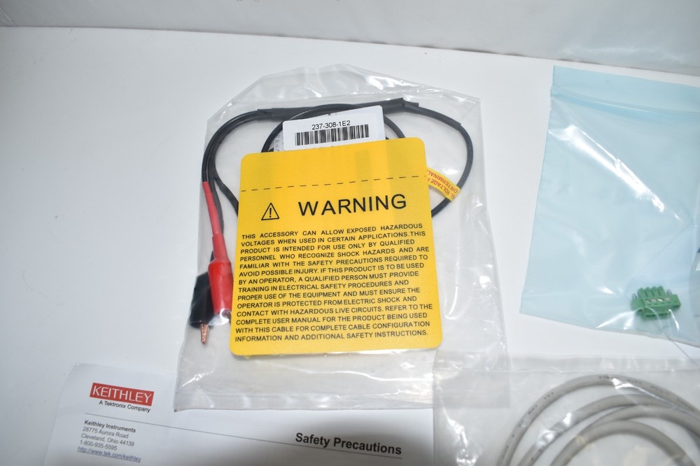 KEITHLEY CURRENT SOURCE KIT- 237-308-1E2 SPADE LUG CABLE- CA-351- DISC-NEW(UWN7)