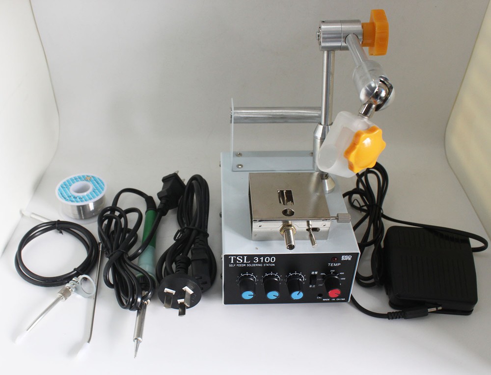 60W Multi-function Automatic Thermostatic Tin Feeding Solder Station 220V