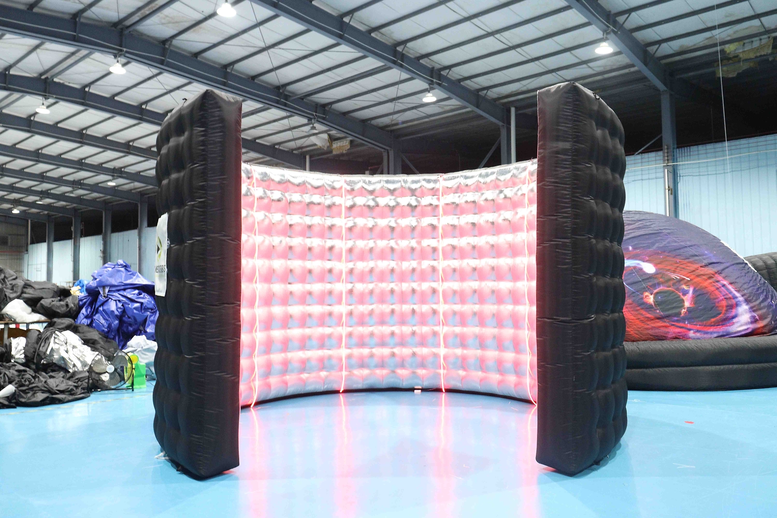 10FT Inflatable 360 Photo Booth Enclosure Portable LED Backdrop Wall For Party