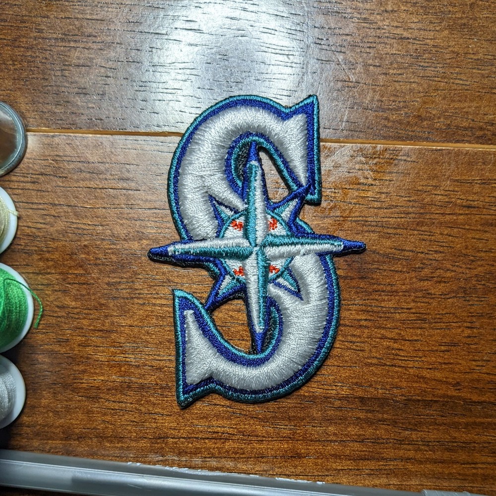 Seattle Mariners Patch 2.75x2" MLB Baseball 3D Puffer Patch Embroidered Iron On