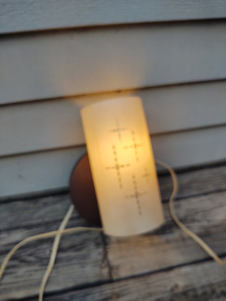 Vintage Plastic Atomic Wall Lamp, Works