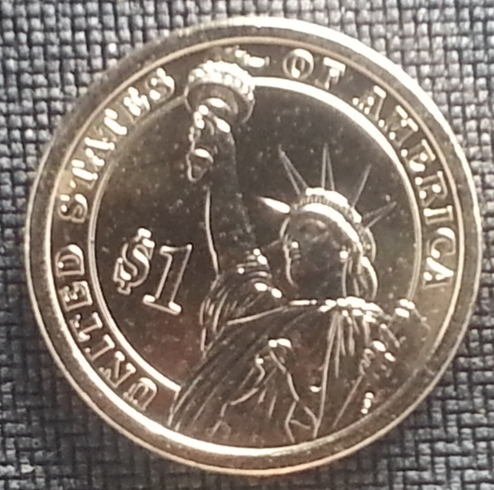 2012 D Benjamin Harrison Presidential Dollar From Mint Roll