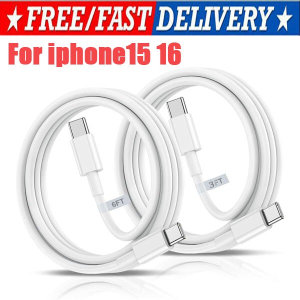 New For iPhone 15 Pro Max Plus USB-C to USB-C Cable Fast Charging PD Type C Cord