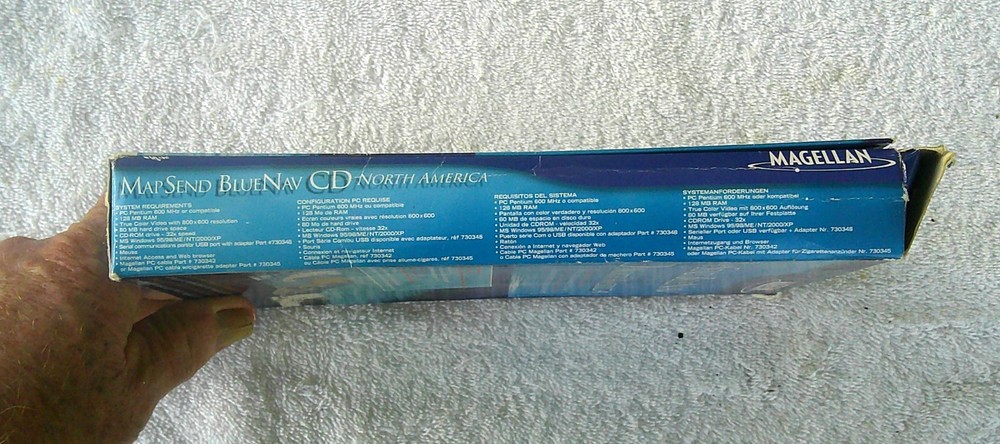 Magellan Map Send Blue Nav CD North America, NEW