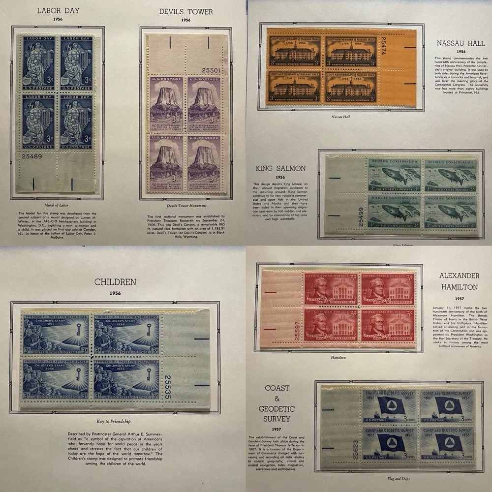 1948-1958 Commemorative Stamp Album (Only Missing 3 Designs)