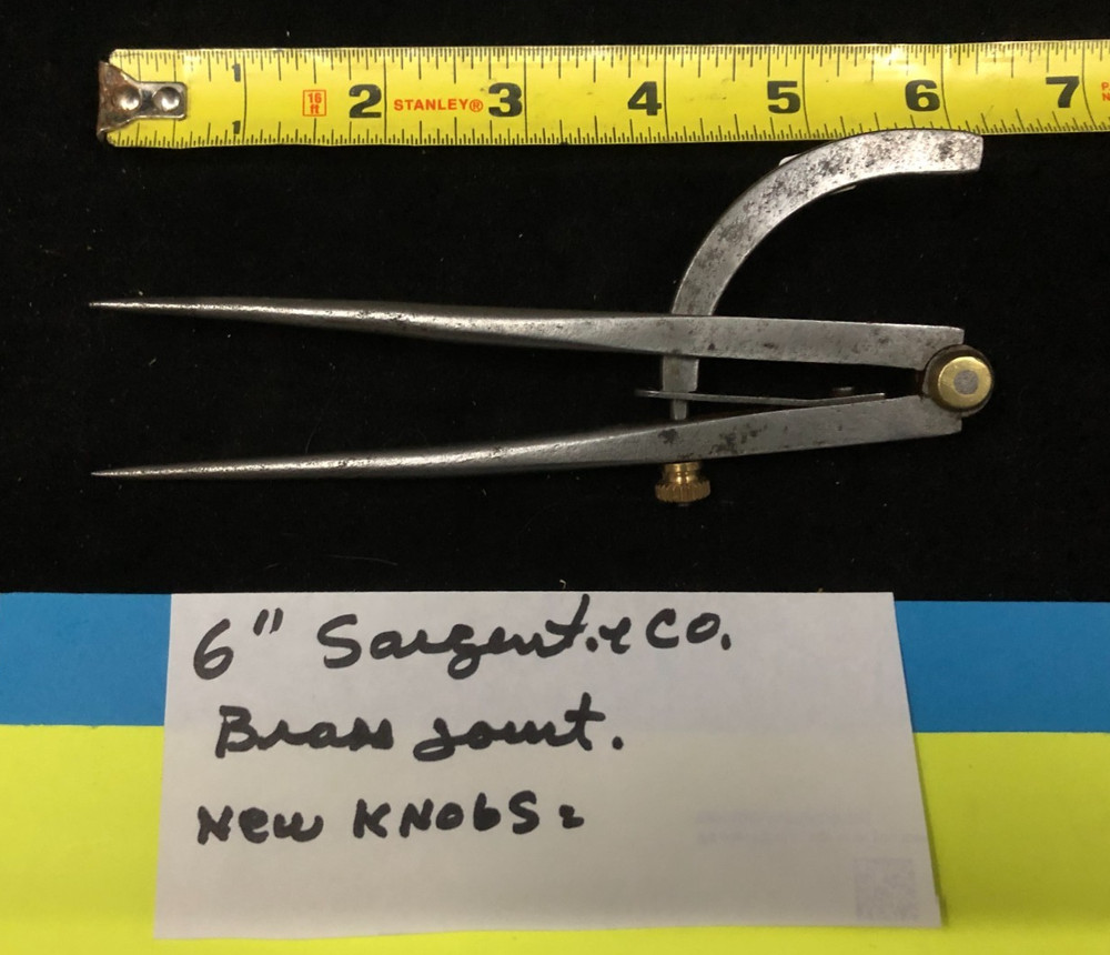 Vintage Sargent & Co. 6" Wing Divider - Compass Caliper Divider