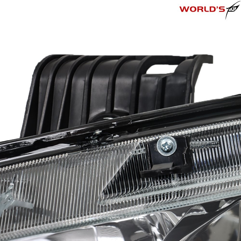 Pair For Honda Civic 2016-2020 Halogen W/LED DRL Headlights Assy Chrome Housing