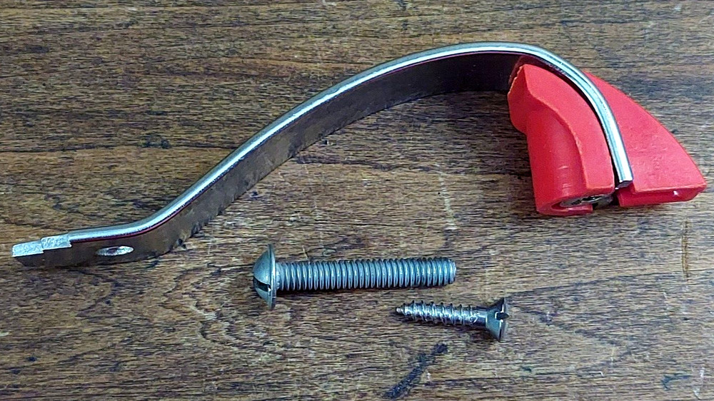 VTG Amerock Red Chrome Door Pull EO8215 NOS MCM Art Deco MULTIPLE AVAILABLE