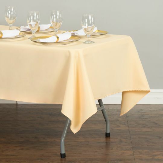LinenTablecloth 60 x 102 in Rectangular Polyester Tablecloth Wedding Event Party