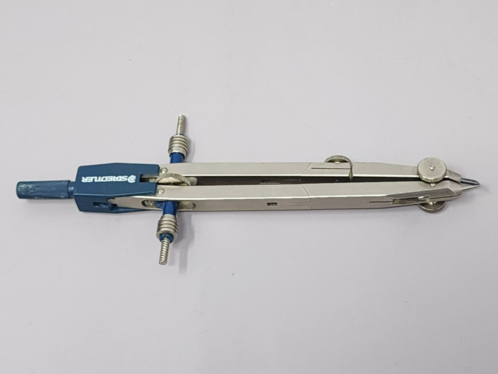 Vntg Drafting Tools Turquoise Drawing Leads Compass Pencil Pointer Accessories