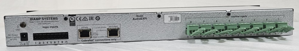 Biamp AudiaEXPI Output Expander 8 Channel Rackmount