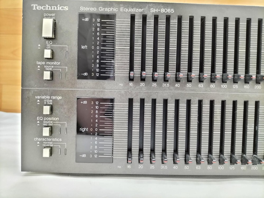 Technics SH 8065 Stereo Graphic Equalizer Black Japan