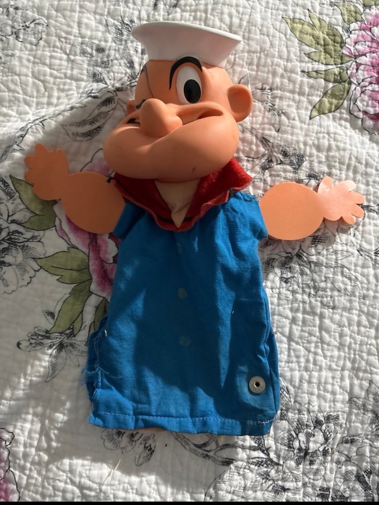 popeye pull string puppet missing voicebox