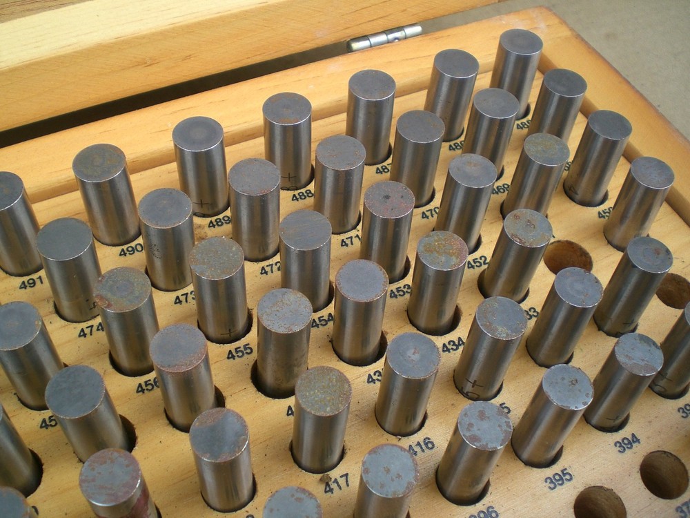 Meyer M-2 Plus Pin gage set .251 - .500 incomplete